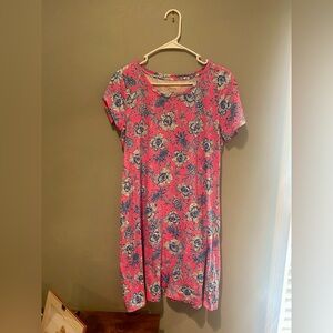 Lilly Pulitzer Women's Cody Short Sleeve Dress, Roxie Pink Wave N Sea